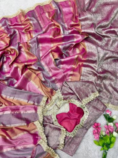 Akshara banarasi multi tissue silk saree market
